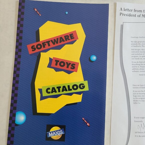 PC Game Maxis Sim Earth The Living Planet IBM PC 1990 Big Box 3.5 & 5.25… - Picture 15 of 16